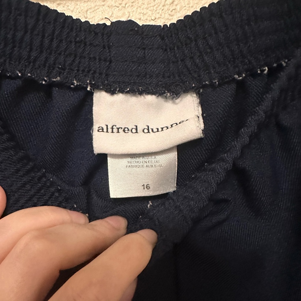 Alfred Dunner Navy Blue Trousers